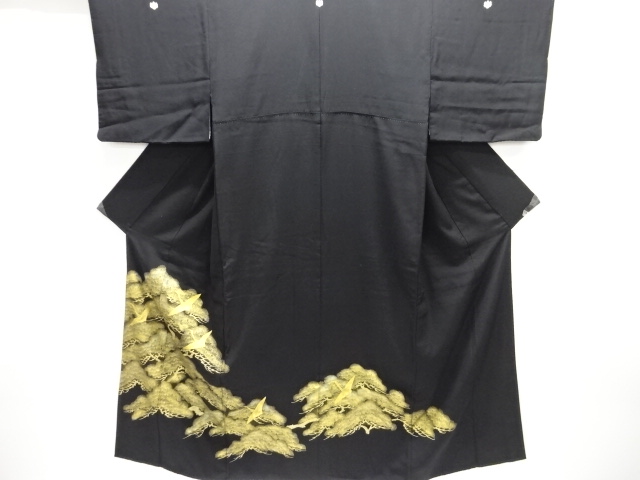 JAPANESE KIMONO / TOMESODE / PINE & CRANE